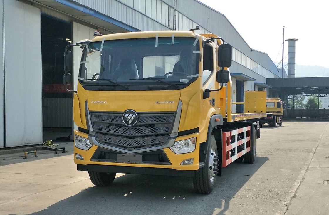 7 トンのレッカー車トラック Foton ディーゼル エンジン 210hp 平台 4*2 ドライブ モード 10.5 メートルの長さ