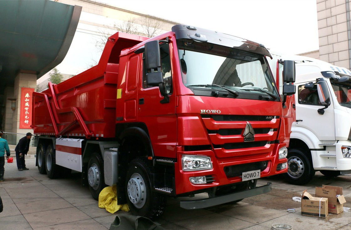 中古 ターパー ダンプ トラック 8×4 ドライブ モード 12 タイヤ 輸送 複合型 HW76 キャビンのフラット 屋根