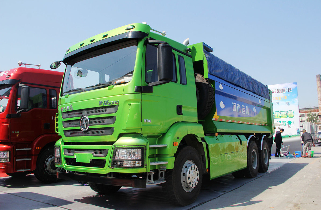採石場ダンプトラック 販売 シャックマン 6*4 ディーゼルとLNGハイブリッド ターパー 中国 トラック 336hp