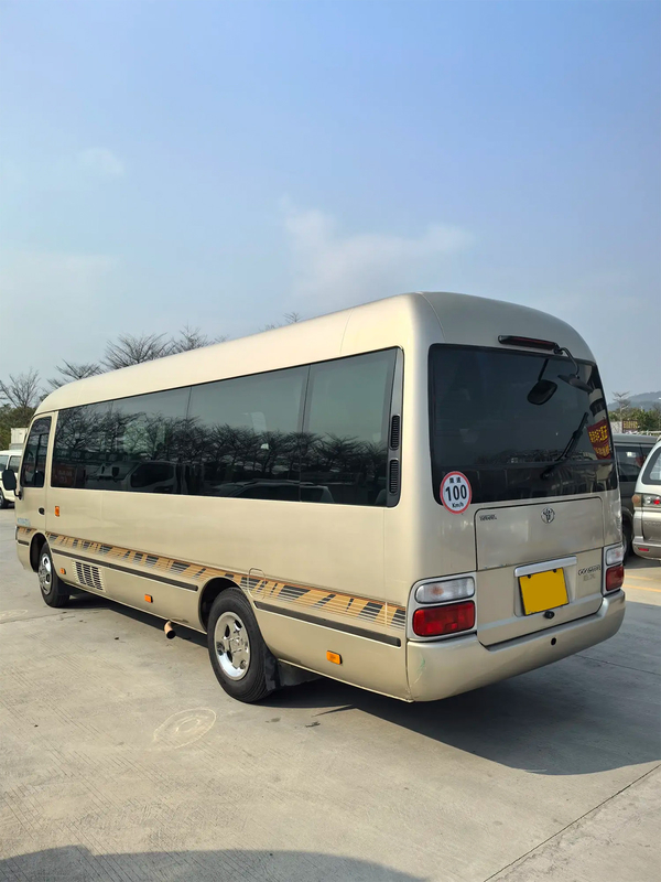 トヨタ・コースター 20人座電動 中華式ドア 中国IV シャンパン ゴールド 中型ビジネスバス