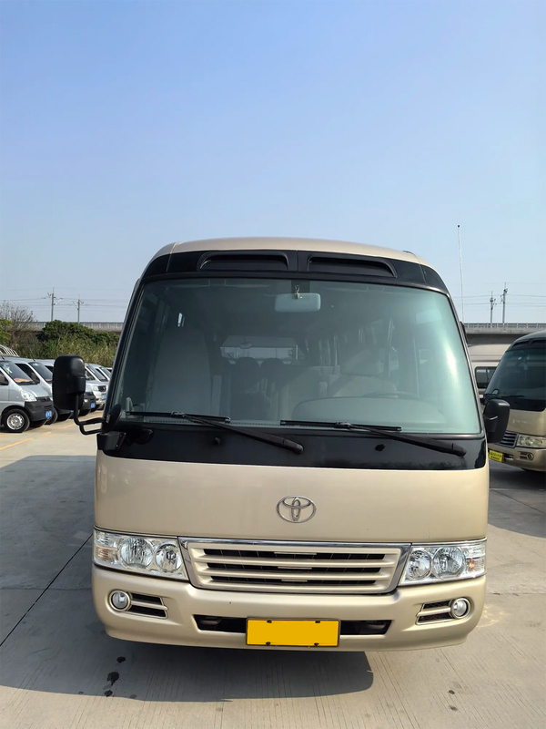 トヨタ・コースター 20人座電動 中華式ドア 中国IV シャンパン ゴールド 中型ビジネスバス