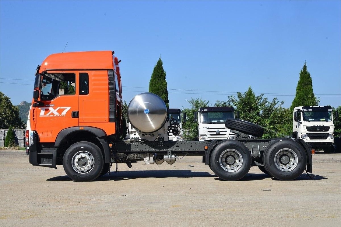 480HP HOWO トラクター 国立VI 排気基準 背面デフレクター 二重軸 LNG