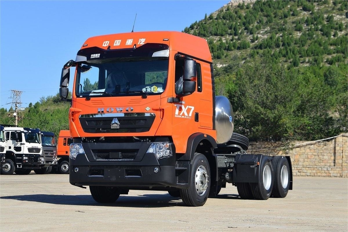 480HP HOWO トラクター 国立VI 排気基準 背面デフレクター 二重軸 LNG