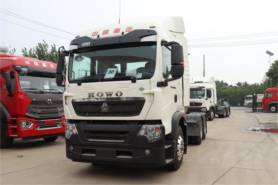 HOWO シングルライン Semi TX 重荷トラック 440HP 6X4 12ギア 双駆動 LNG トラクター 国産VI