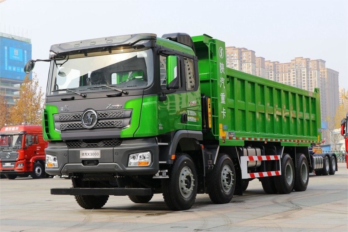 460HP 8X4 8m 拡張フラットトップ 大型貨物箱 ウェイチャイ・シャックマン X3000 モデル ダンプ重貨車