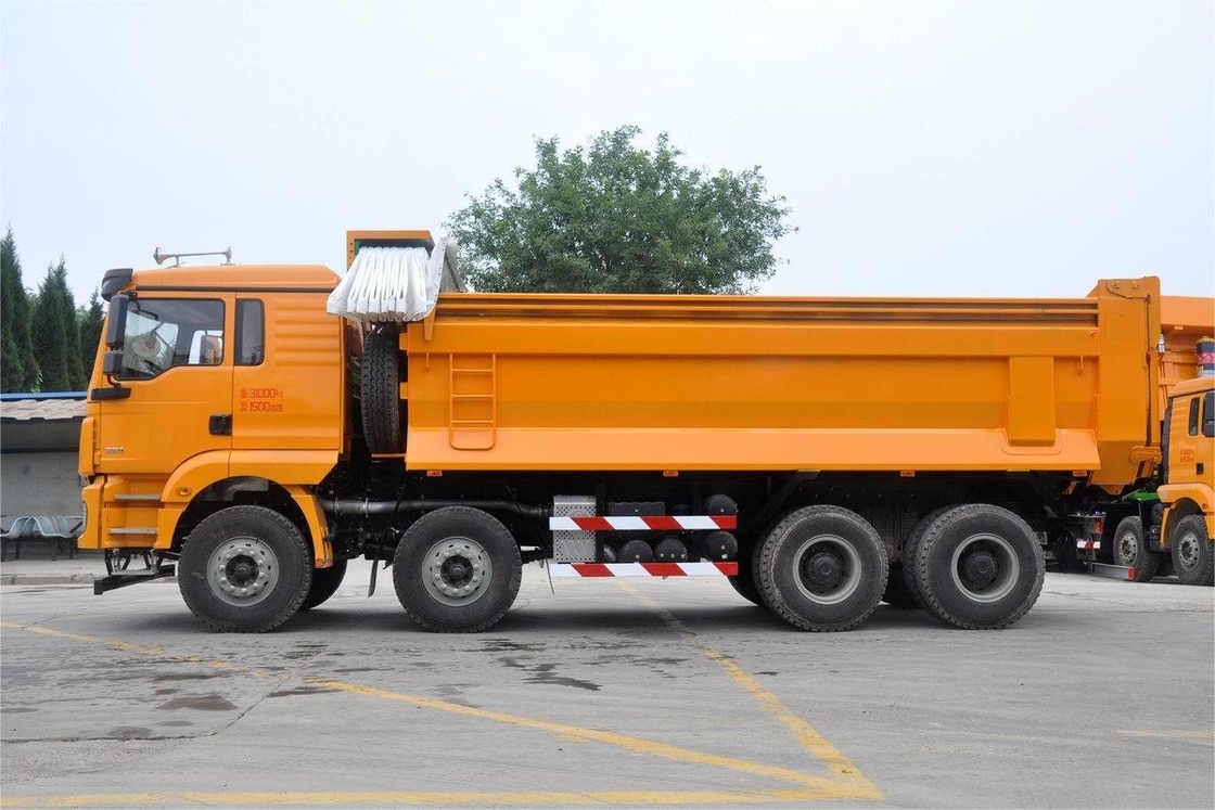 M3000 モデル 8x4 350HP 16.1T 9.8m シャックマン重型トラック 折りたたむタールン貨物箱