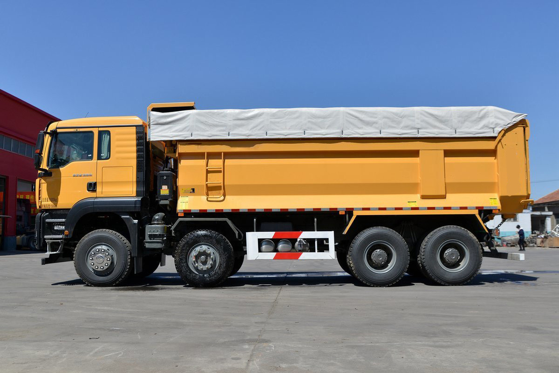 シトラック トラクター トラック G7W 重型 トラック ディーゼル 400HP 8X4 6.8m 黄色いボディ 後部ダンプ シノトラック