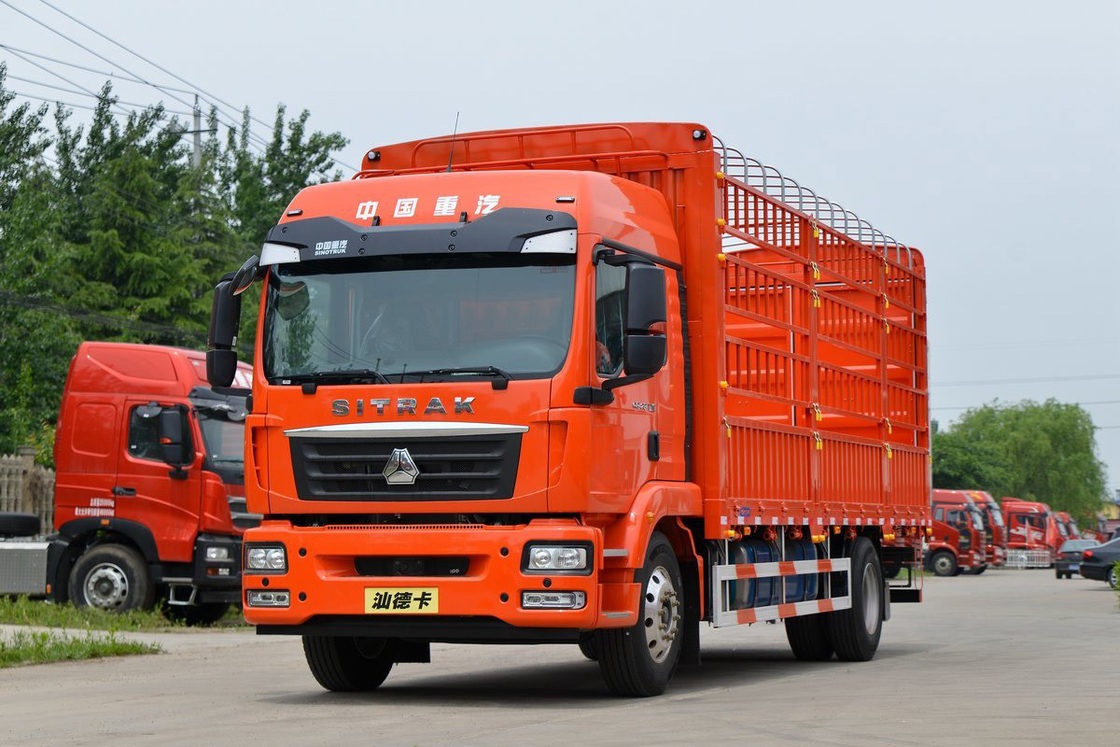 オレンジボディ AMT 高屋根エアデフレクター ディーゼル 8 スピード 250HP 6.8m シトラック フェンス トラック