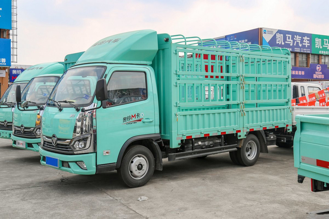 フォトン・オマン ミニトラック 2.0L 127HP CNG 3.815m 高層屋根デフレクター フェンス トラック ショック吸収シート