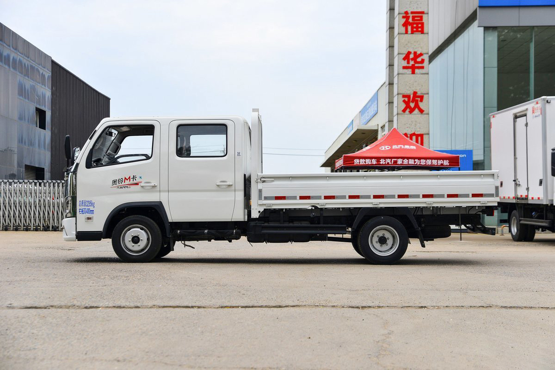 Auman Mモデル2.0L 双列座席 144HP ガソリンマニュアル 5ギア 2.7m フォトン平面式ミニトラック