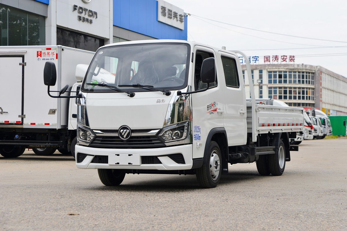 Auman Mモデル2.0L 双列座席 144HP ガソリンマニュアル 5ギア 2.7m フォトン平面式ミニトラック