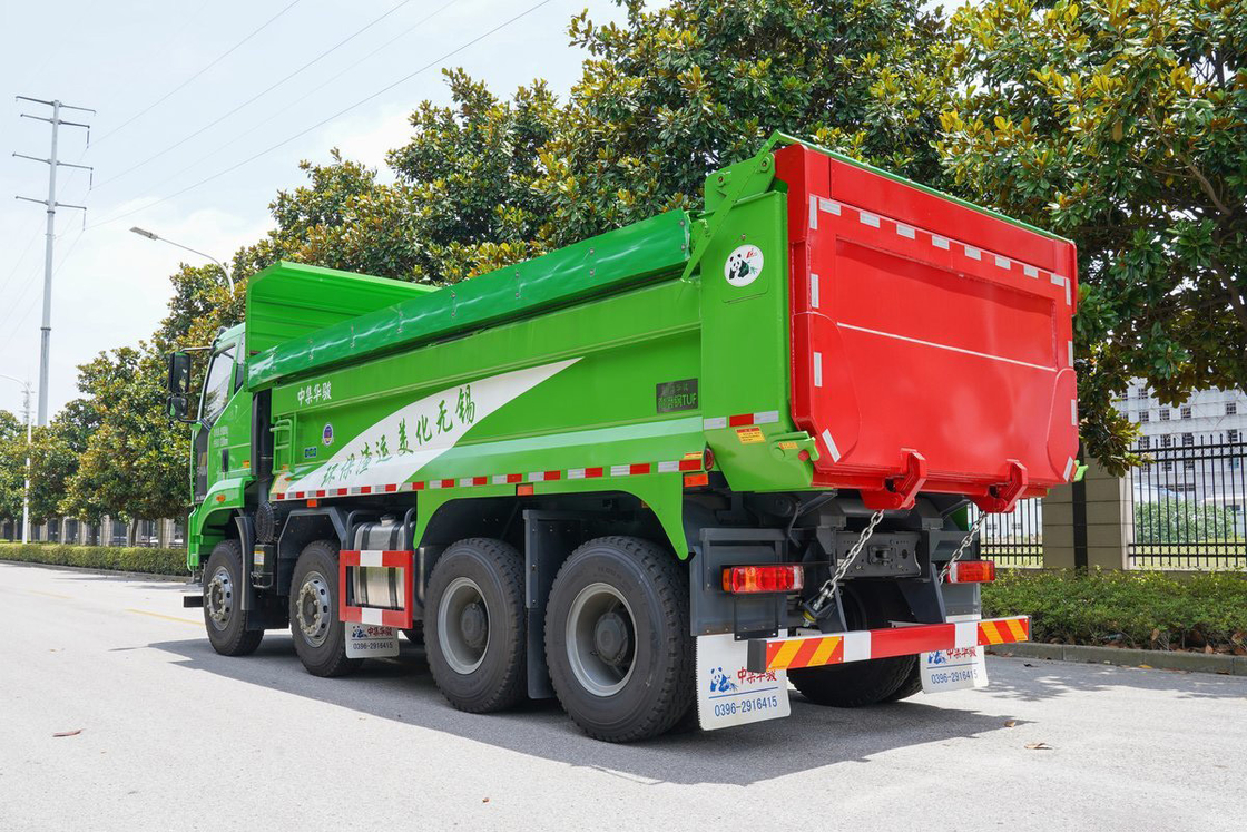 FAW Jiefang ダンプトラック J6L 重型トラック ディーゼル 10 ギア 350hp 8X4 エアバッグ ショック吸収シート ダンプボックス