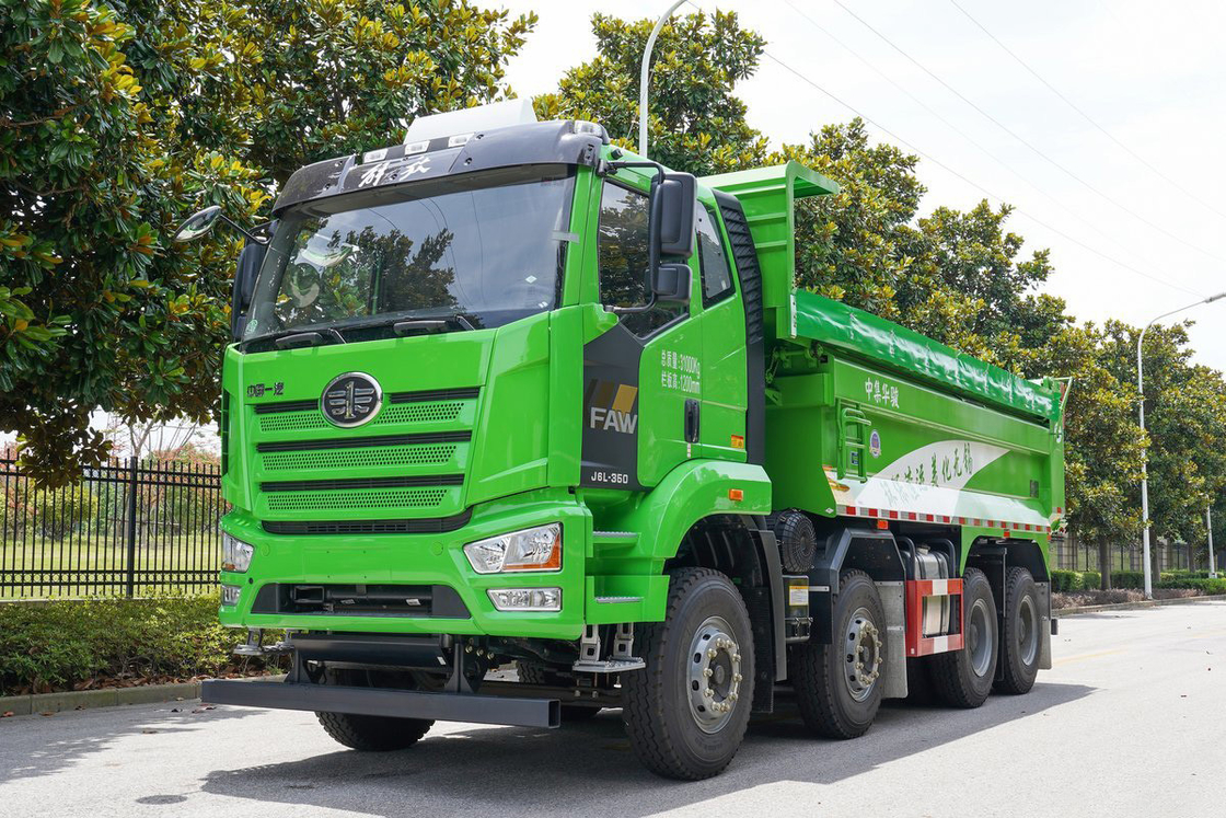 FAW Jiefang ダンプトラック J6L 重型トラック ディーゼル 10 ギア 350hp 8X4 エアバッグ ショック吸収シート ダンプボックス
