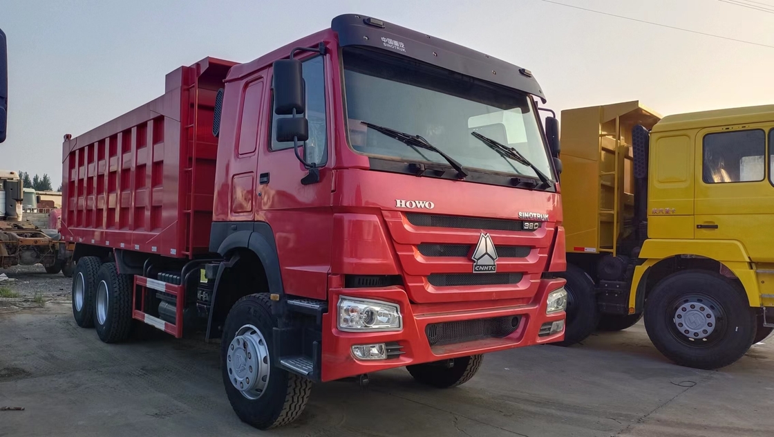 ホウ・ダンプトラック 中古 1列半 キャビン シノトラック 20cbm ボックス 380hp ユーロ2排出量
