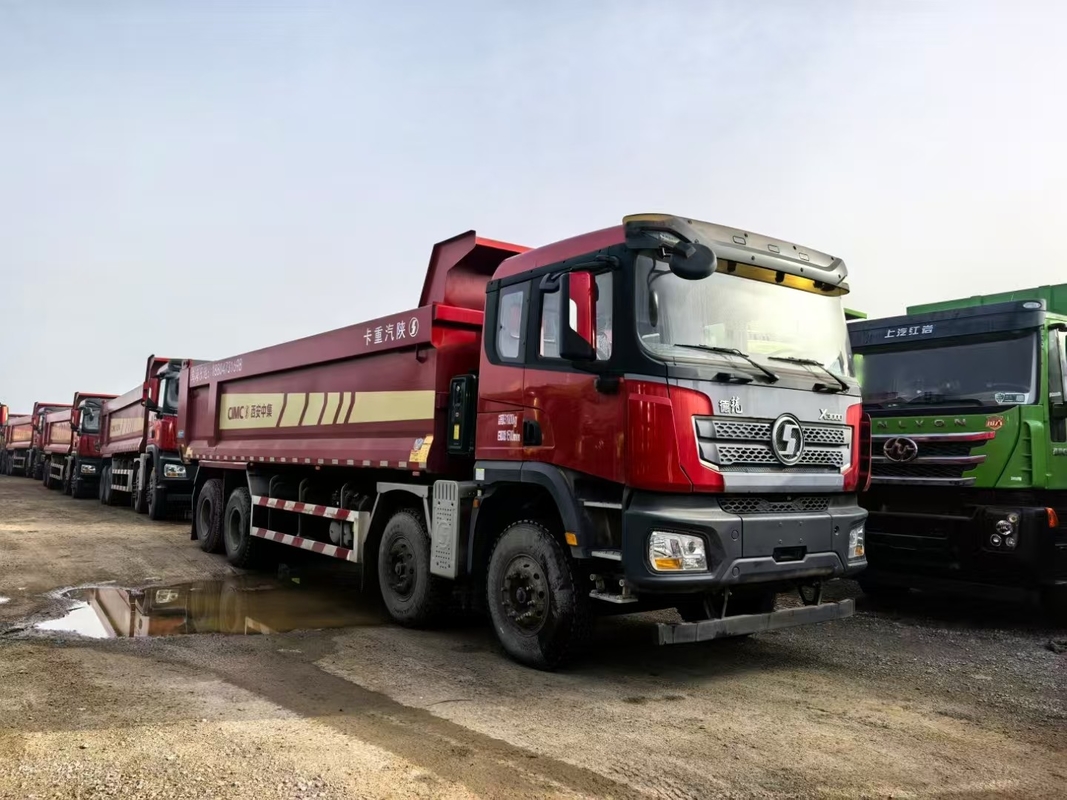 鉱山用ダンパートラック シャックマン ウェイチャイ 430hp 前方リフティング 8*4 ドライブモード 12 タイヤ Lhd 50tons 荷重