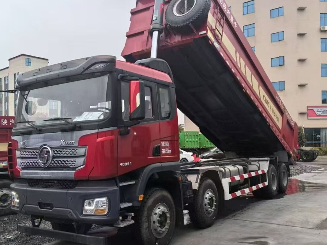 鉱山用ダンパートラック シャックマン ウェイチャイ 430hp 前方リフティング 8*4 ドライブモード 12 タイヤ Lhd 50tons 荷重