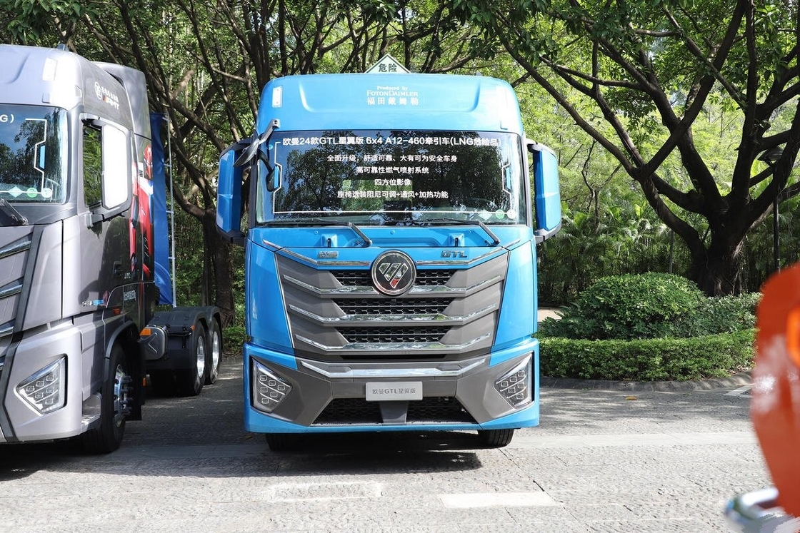 中古 低価格 トラクターヘッド フォトンホース 6*4 ドライブモード 460hp カミンズ エンジン LNG スリーパー付き 高屋根キャビネット