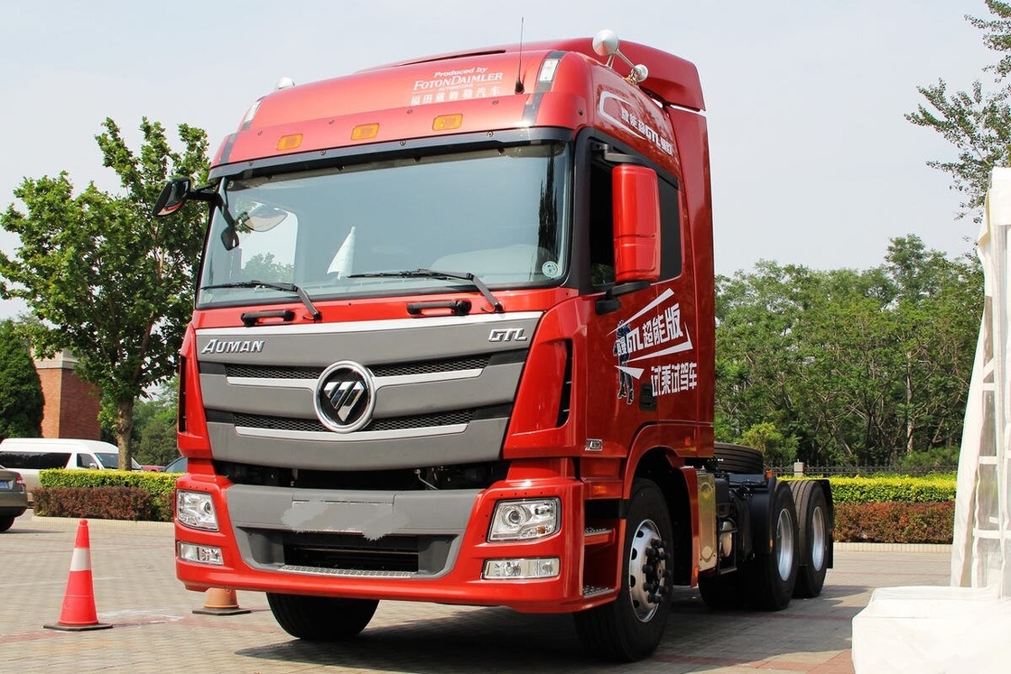 使用された高速ギアボックス トラクターヘッド フォトンオーマン430hp 10ホイールカミンズエンジン 重荷採掘条件