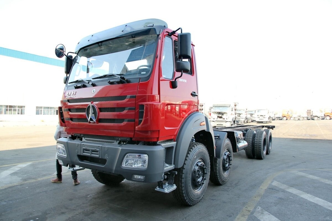 中古貨物トラックシャーシ販売用 Beiben Ng80 8×4 ドライブモード 336hp お手頃価格の輸送用中古トラック