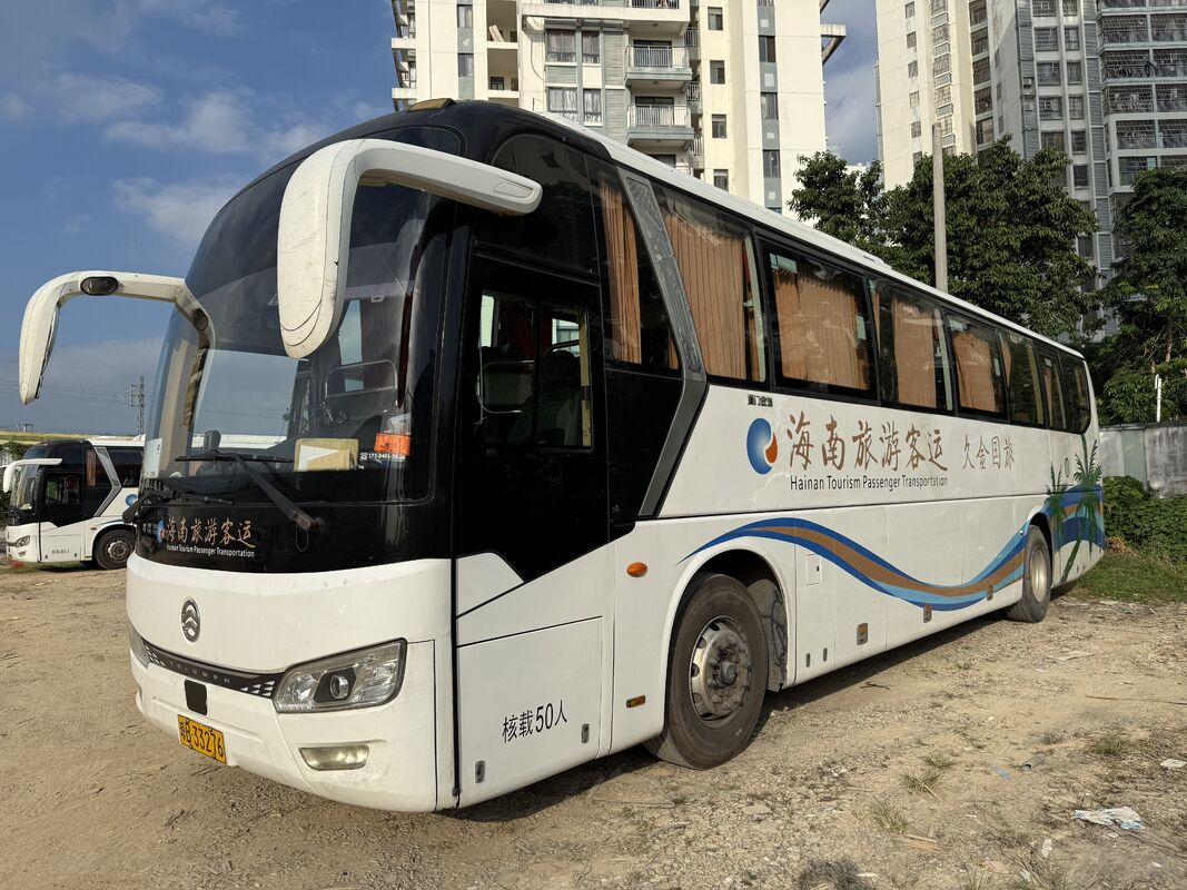 Used Diesel Kinglong Bus 50 Seater Luxury Leafspring Weichai Engine School Tour Commuter Coach