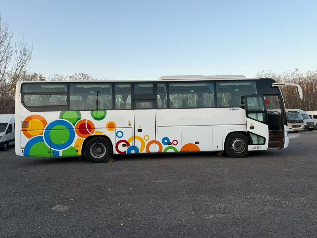 中古高級バス 宇通 ZK6119 玉柴 330馬力 リーフスプリング 50席 エアコン付き観光・長距離輸送用