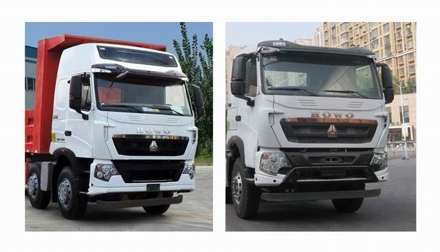 380HP HOWO A7はダンプ トラックの前側の持ち上がるタイプ300Lの燃料のタンカー容量を使用しました