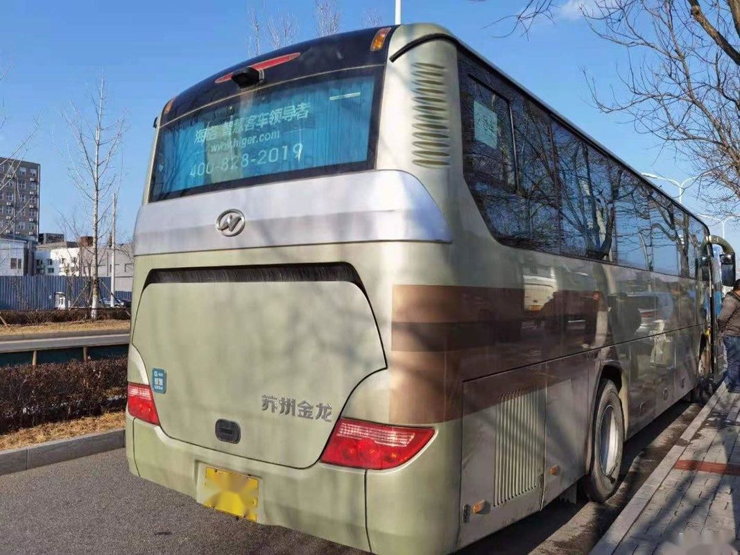 LHDの後部エンジンのより高いブランド モデルKLQ6115乗客バス鋼鉄シャーシによって使用されるコーチ バス53座席