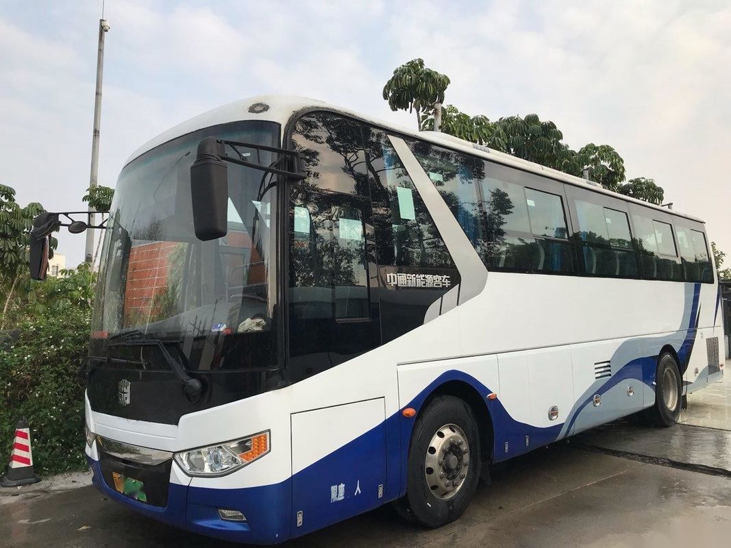 オイル電気雑種の電気自動車WPエンジン155kwの両開きドアは座席によって使用されるコーチ バスZhongtong LCK6101 47Seatsに革を張る