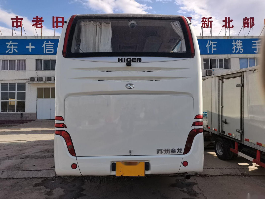 使用された観光バスKLQ6856 37の座席はステアリング鋼鉄シャーシのユーロIII使用されたより高いバスを去った