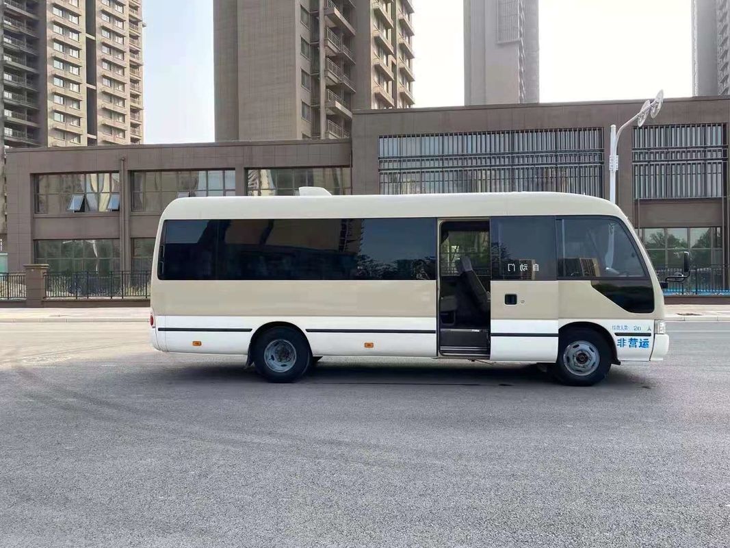 使用されたコースター バス2TRエンジン20の座席小型バス トヨタ・コースターの左手ドライブ フル オートのドア