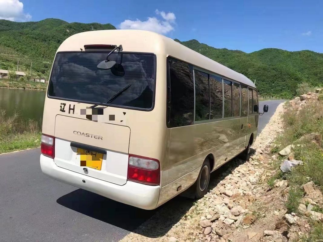 乗客バス使用される使用された小型バス トヨタ・コースター15Bエンジン23/29の座席低いキロメートル