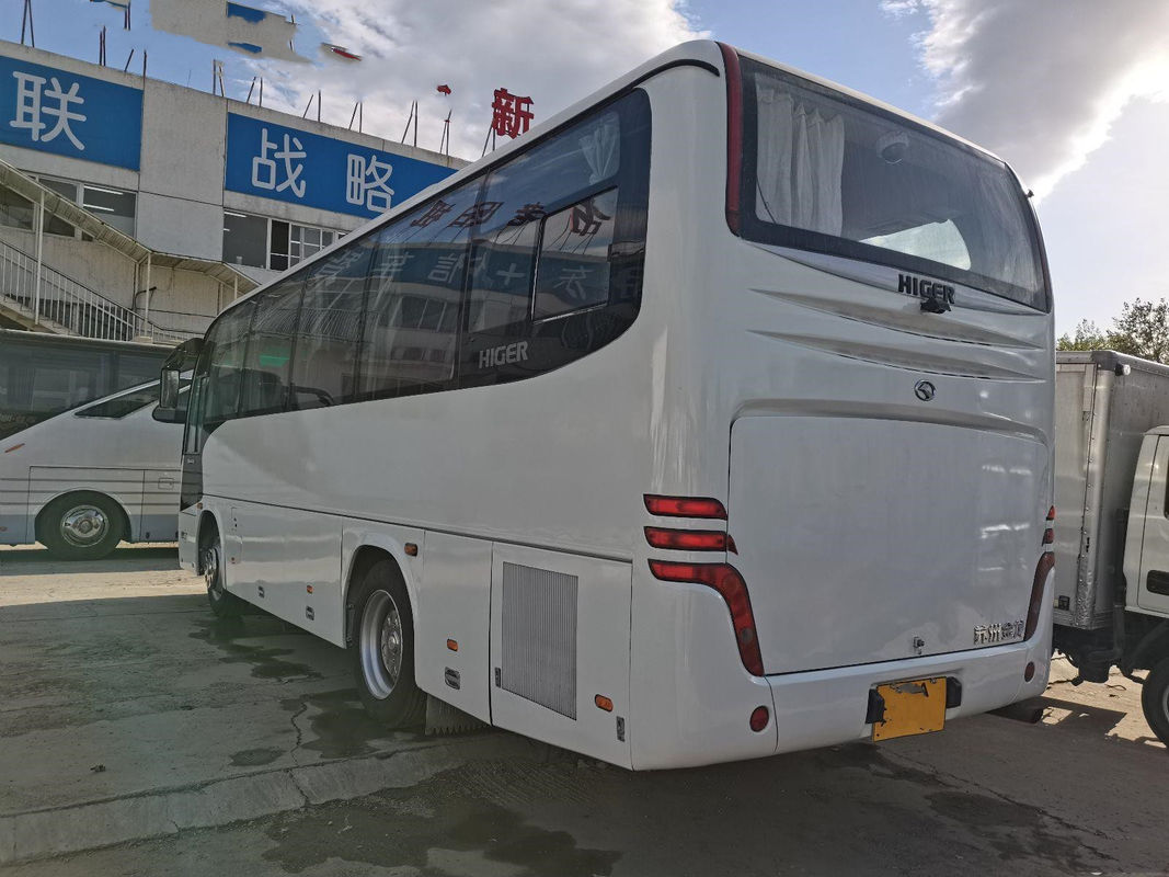 使用されたより高いバスKLQ6856 37はACの鋼鉄シャーシの後部Yuchaiエンジンの左手ドライブよい状態をつける