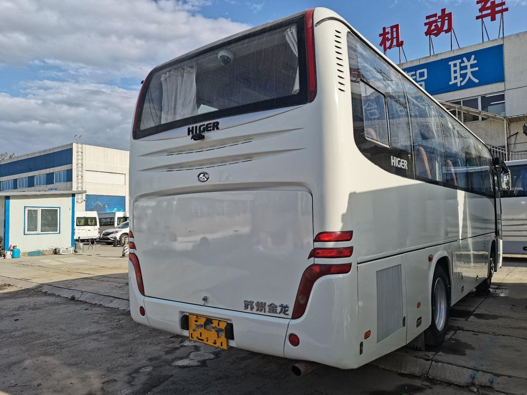 使用されたより高いバスKLQ6856 37はACの鋼鉄シャーシの後部Yuchaiエンジンの左手ドライブよい状態をつける