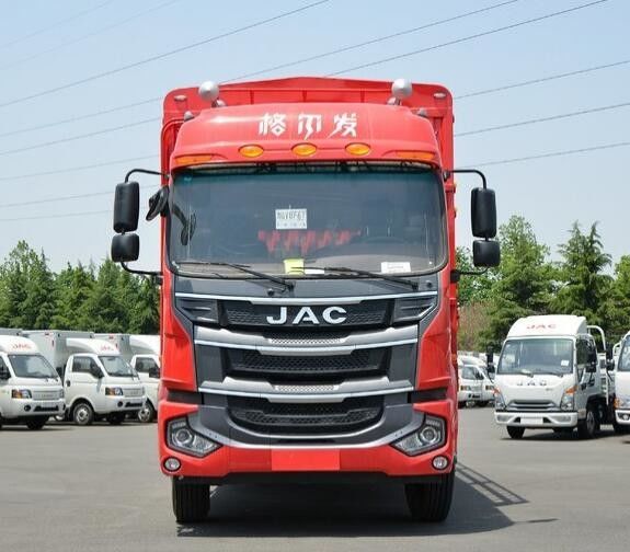 JAC Geerfa A5L中央のブラウン220の馬力4X2 6.8M倉庫のゲートのダンプ トラック