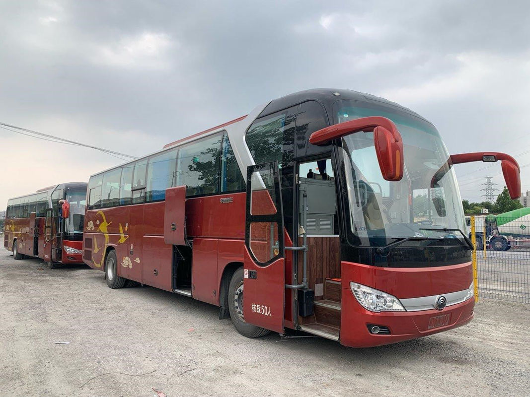 YutongバスZK6122 50座席2+2レイアウトの2019年のエアバッグのシャーシ243kwの後部Yuchai使用されたエンジン
