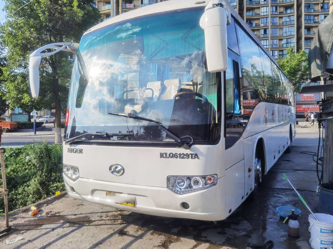使用されたより高いバス後部エンジン モデルKLQ6129よい乗客バス53座席後部Weichaiエンジン215kwのユーロIII