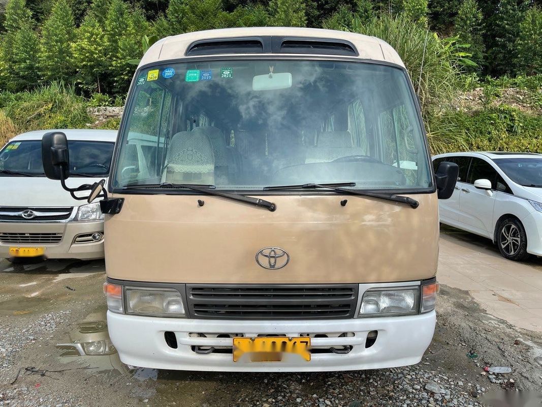 トヨタのブランドによって使用されるコースター バス23-30seats 3RZトヨタ エンジンのガソリンによって使用される小型バス左のステアリング