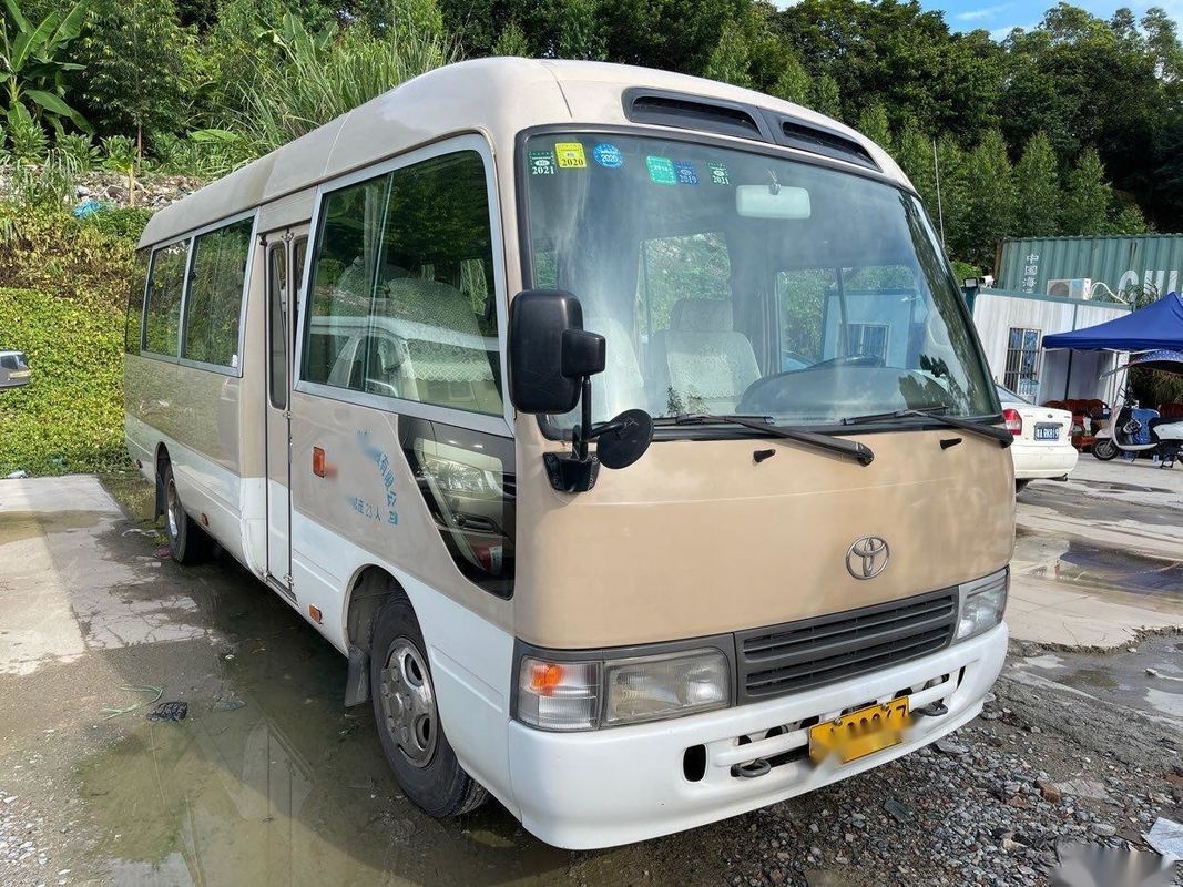 トヨタのブランドによって使用されるコースター バス23-30seats 3RZトヨタ エンジンのガソリンによって使用される小型バス左のステアリング
