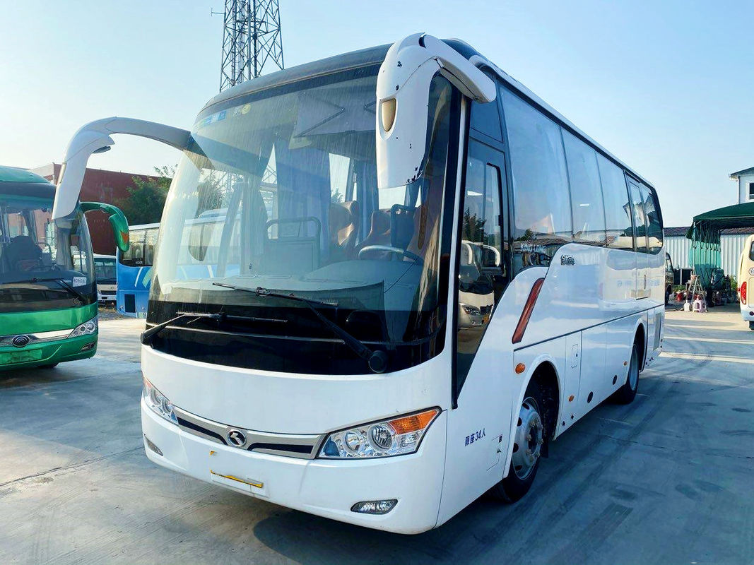 バス34座席Yuchaiエンジンのユーロを使用される使用された観光バスKinglong XMQ6802良質5つの鋼鉄シャーシ