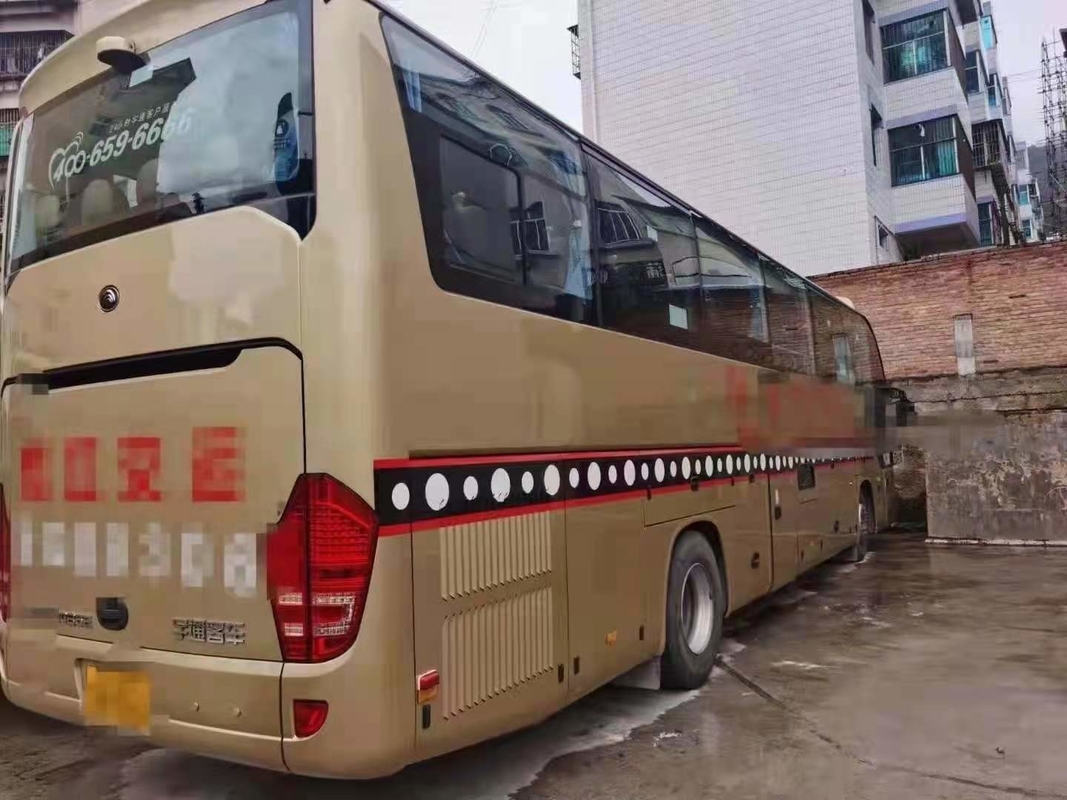 2018年によって使用されたバスYutongは旅行バスZk6122 50座席Lhdサポート ディーゼル交互計算金色を使用した
