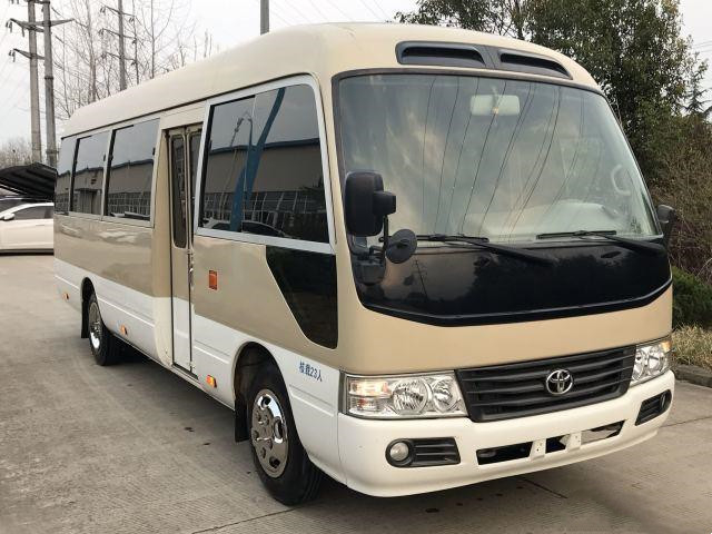 中古のトヨタ・コースター バス3TRガソリン バスは2013年の使用で23台の座席小型バスを使用した