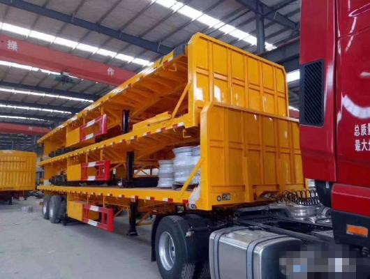 工場容器の使用のための頑丈な平面13mの低ベッドのセミトレーラー