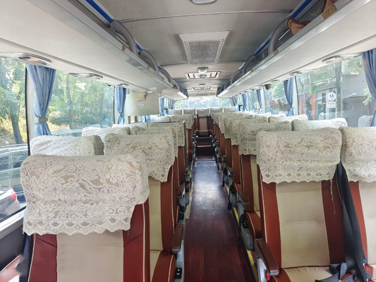 使用されたバス39座席白いYutong小さいバス後部エンジンの出口はアフリカのために贅沢なバスを使用した