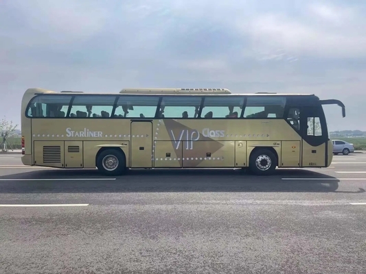 使用された商業バス39座席Weichaiエンジン336hp金色の中間の乗客のドア バス12メートルのBeifang BFC6120