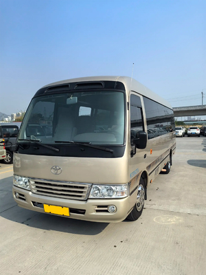 トヨタ・コースター 20人座電動 中華式ドア 中国IV シャンパン ゴールド 中型ビジネスバス