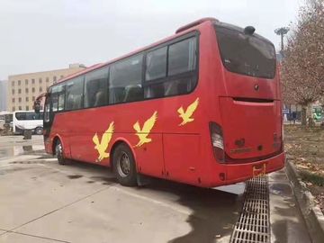 新しい到着のYutongのブランドの赤によって使用される乗客バス2013年のマニュアル トランスミッション