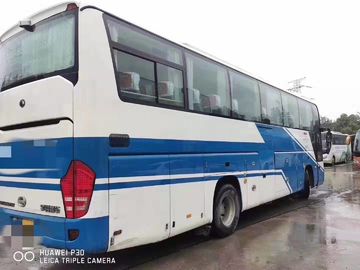 ディーゼルLHDのYutongによって使用されるコースター バス55座席バス青い白2014年ZK6118