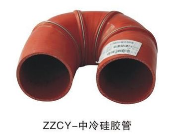 Yutongのための標準サイズ バス付属品の赤い色のIntercooledのシリコーンの管