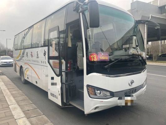 鋼鉄シャーシが乗客バスYuchaiの後部エンジン162kwの単一のドアを使用した使用されたより高いバス モデルKLQ6882 39座席は雄牛を去った