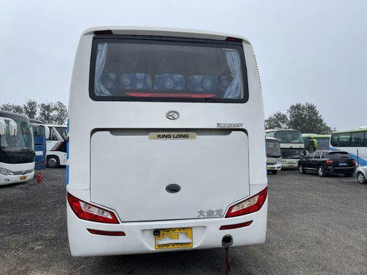 Kinglong使用されたバスXMQ6859 37は鋼鉄シャーシの単一のドアのYuchiaの後部エンジンのユーロのIII使用された観光バスをつける